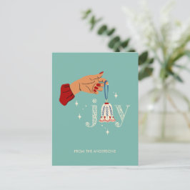 クリスマスオーナメントの喜び シーズンポストカード