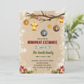 クリスマスオーナメントの招待状 招待状 (スタンド正面)
