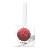 クリスマスオーナメントの立方体 キューブオーナメント (正面)