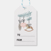 クリスマスオーナメントの終了/開始 ギフトタグ (正面)