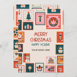 クリスマスオーナメントの郵便切手 シーズンカード