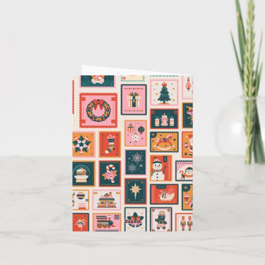 クリスマスオーナメントの郵便切手 シーズンカード (裏面)