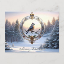 クリスマスオーナメントの鳥
