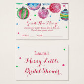 クリスマスオーナメントはカードの数を推測するキス (正面&裏面)