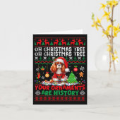 クリスマスオーナメントは歴史カヴァリアキングチャールズS カード (黄色い花)