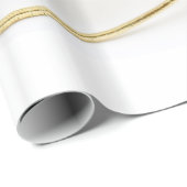 クリスマスオーナメントは金ゴールドの白いグリッターを空想します ラッピングペーパー (ロールコーナー)