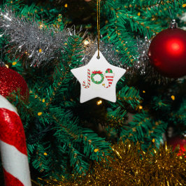 クリスマスオーナメントを楽しむ セラミックオーナメント