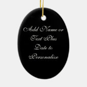 クリスマスオーナメントを歌うために生まれて下さい セラミックオーナメント (裏面)