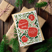 クリスマスオーナメントアンドフォージホリデーパーティー シーズンカード