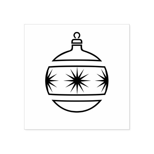クリスマスオーナメントアートスタンプ ラバースタンプ (インプリント)