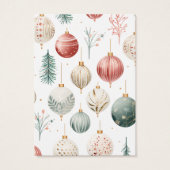 クリスマスオーナメントイヤリングディスプレイカード (裏面)