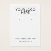 クリスマスオーナメントイヤリングディスプレイカード (正面)