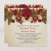 クリスマスオーナメントウィンターウェディング招待状 招待状 (正面/裏面)