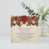 クリスマスオーナメントウィンターウェディング招待状 招待状 (スタンド正面)