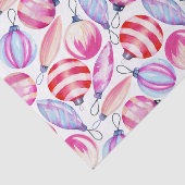 クリスマスオーナメントウォーターカラーパターンホリデイ 薄葉紙 (詳細)