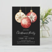 クリスマスオーナメントエレガントズホリデーパーティー 招待状 (スタンド正面)