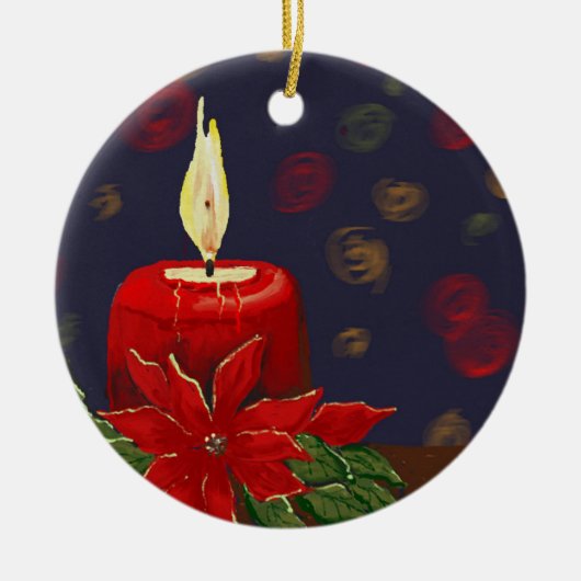 クリスマスオーナメントオリジナルデジタルデザイン セラミックオーナメント (正面)