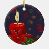 クリスマスオーナメントオリジナルデジタルデザイン セラミックオーナメント (裏面)