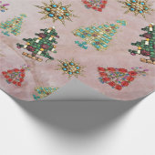 クリスマスオーナメントオンバラクォーツ包装紙 ラッピングペーパー (角)