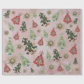 クリスマスオーナメントオンバラクォーツ包装紙 ラッピングペーパー (フラット)