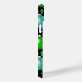 クリスマスオーナメントカラフルボールのパターン黒B Case-Mate iPhoneケース (裏面 / 右)