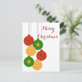 クリスマスオーナメントカード シーズンポストカード (スタンド正面)