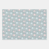 クリスマスオーナメントキャンディキャンズワードアートクリスマス ラッピングペーパーシート (正面)