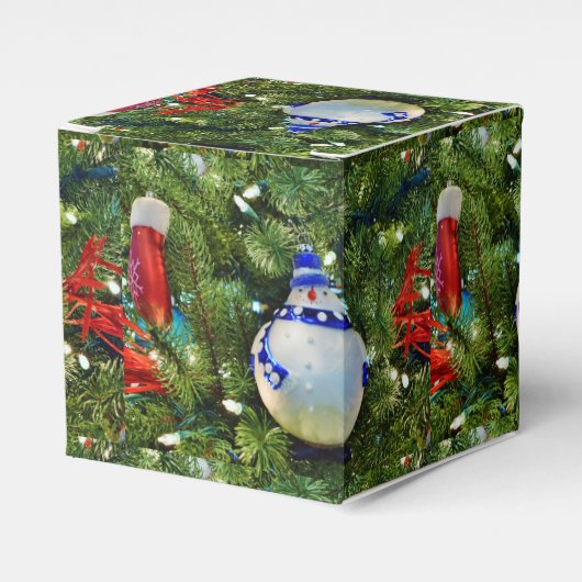 クリスマスオーナメントギフトボックス フェイバーボックス (正面サイド)