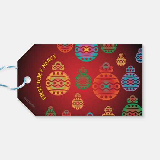 クリスマスオーナメントギフトラベル ギフトタグ (裏面横)