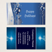 クリスマスオーナメントギフトラベル – 名刺 (正面&裏面)