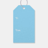 クリスマスオーナメントクリスタルブルーギフトラベル ギフトタグ (裏面)