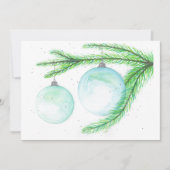 クリスマスオーナメントクリスマスカード サンキューカード (正面)