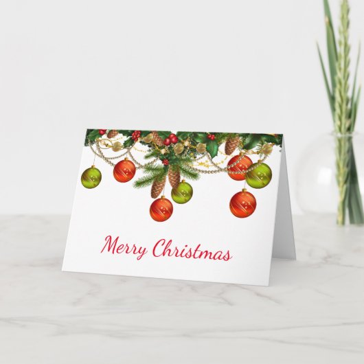 クリスマスオーナメントクリスマスカード シーズンカード (正面)