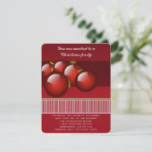 クリスマスオーナメントクリスマスパーティの招待状 招待状 (スタンド正面)