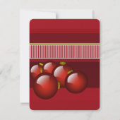 クリスマスオーナメントクリスマスパーティの招待状 招待状 (裏面)