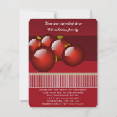 クリスマスオーナメントクリスマスパーティの招待状 招待状 (正面)