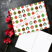 クリスマスオーナメントクリスマスボールカスタムズホリデイ ポストカード