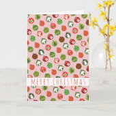 クリスマスオーナメントクリスマスボール魅力的休日 カード (黄色い花)