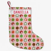 クリスマスオーナメントクリスマスボール魅力的休日 スモールクリスマスストッキング (正面)