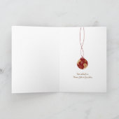 クリスマスオーナメントグランジホリデーカード シーズンカード (内部)