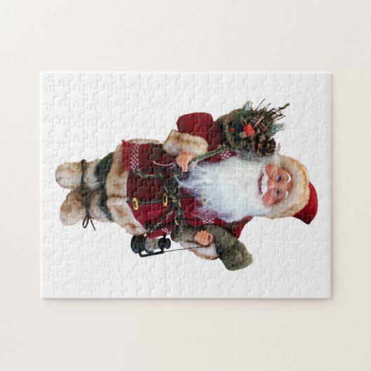クリスマスオーナメントサンタクロース人形 ジグソーパズル (横)
