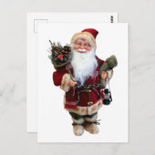 クリスマスオーナメントサンタクロース人形 ポストカード (正面/裏面)