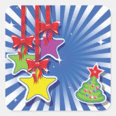 クリスマスオーナメントシール スクエアシール (正面)