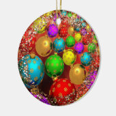 クリスマスオーナメントジャンボリースパークル セラミックオーナメント (左)