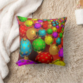 クリスマスオーナメントジャンボリー クッション (ブランケット)