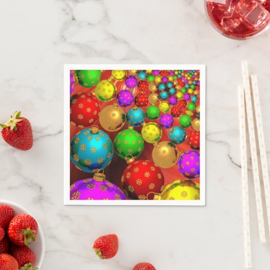 クリスマスオーナメントジャンボリー スタンダードカクテルナプキン (インサイチュ)