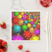 クリスマスオーナメントジャンボリー スタンダードランチョンナプキン (インサイチュ)