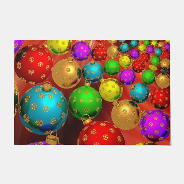 クリスマスオーナメントジャンボリー ドアマット (正面)