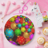 クリスマスオーナメントジャンボリー ペーパープレート (パーティー)