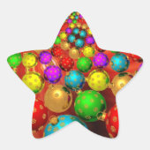 クリスマスオーナメントジャンボリー 星シール (正面)